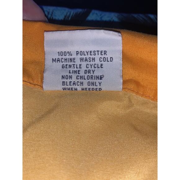 L Hawaiian Tropical Camp Shirt Aloha Vivid Colors Yellow High Seas Resort Wear - Picture 5 of 8